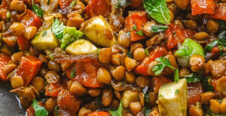 Red Pepper and Lentil Salad www.AditaLang.com