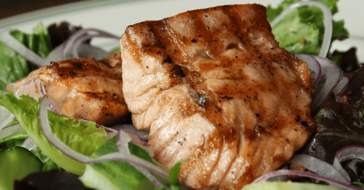 Marinated Salmon Salad - Adita Lang